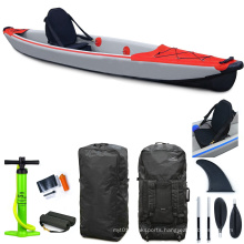 Superior Popular Single Seat  Water Dropstitch Kayak High Quality Inflatable Fishing Kayak